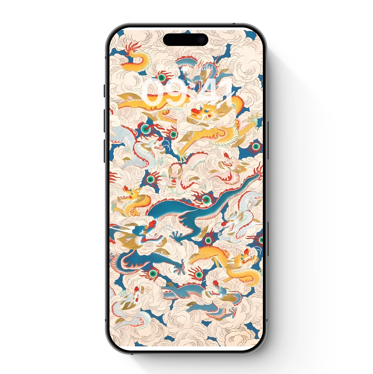 Celestial Dragon Dance in Clouds