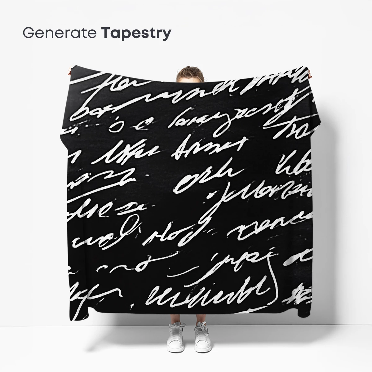 Elegant Cursive Whispers on Midnight Canvas - Image 5