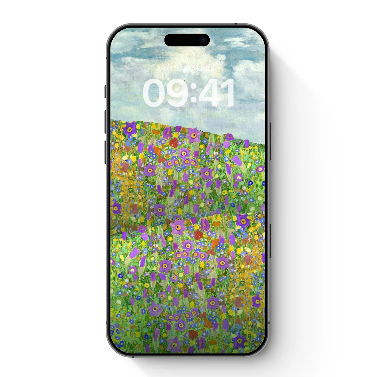 Garden of Purple Dreams: Klimt-Inspired Floral Symphony