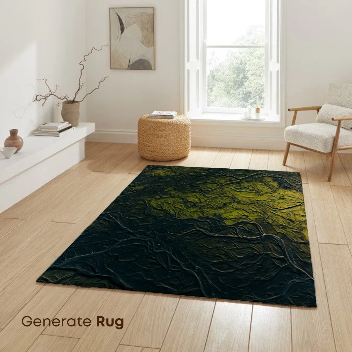 Ethereal Terrain: Woven Earth in Verdant Hues - Image 6