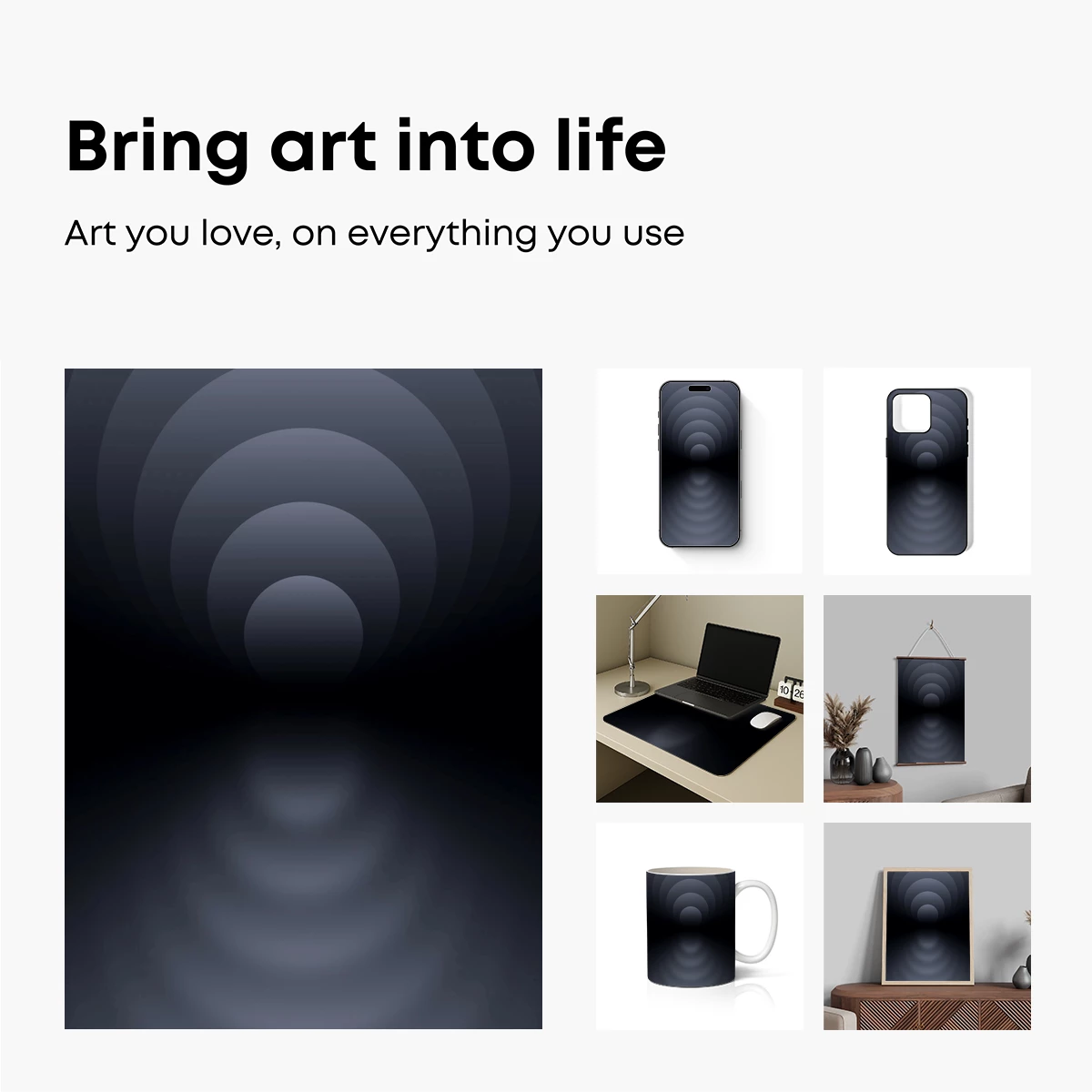 Eclipse of Shadows: Abstract Dark Circles - Image 2