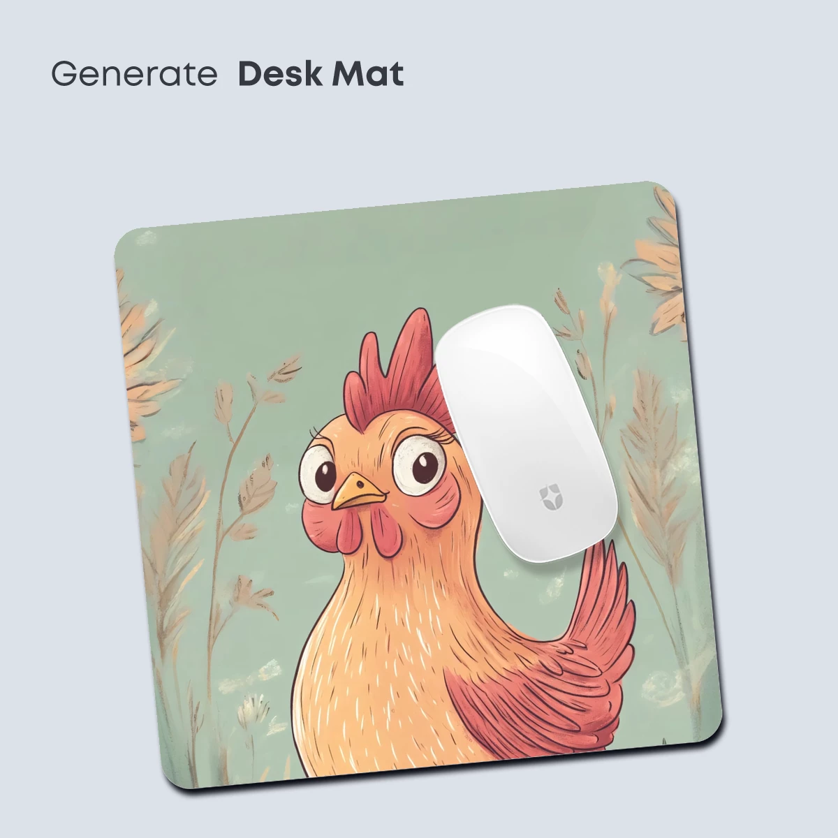 Charming Rooster in Whimsical Meadow - Image 4