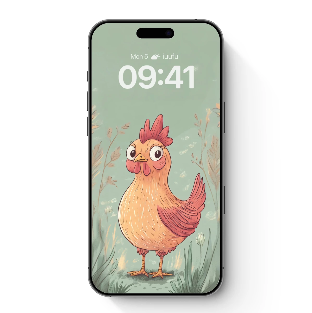 Charming Rooster in Whimsical Meadow