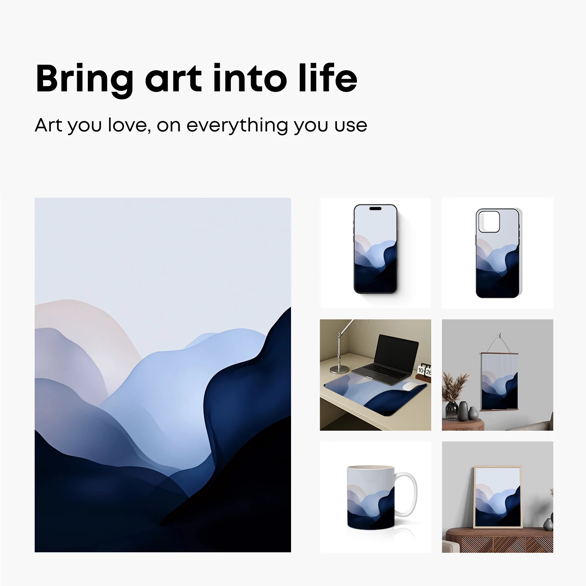 Ethereal Mountain Layers: A Gradient Odyssey - Image 2