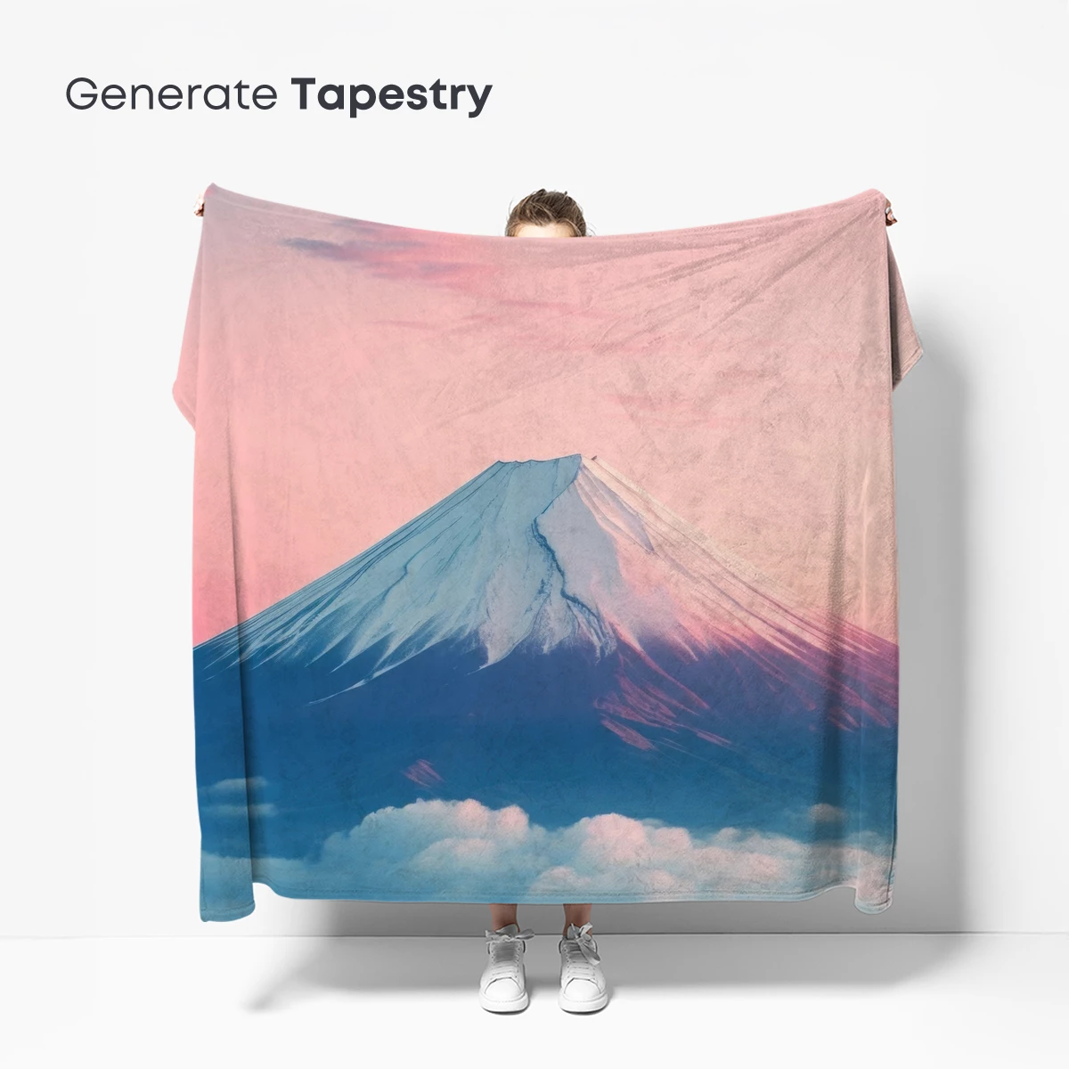 Fuji's Dreamy Dawn: Clouds and Pink Skies - Image 5