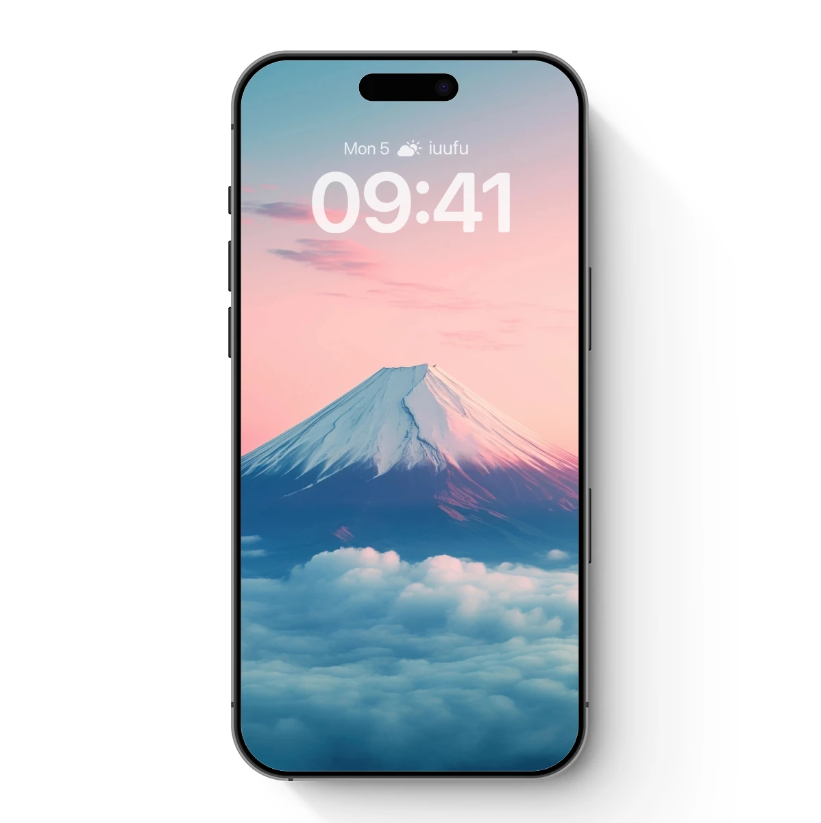 Fuji's Dreamy Dawn: Clouds and Pink Skies