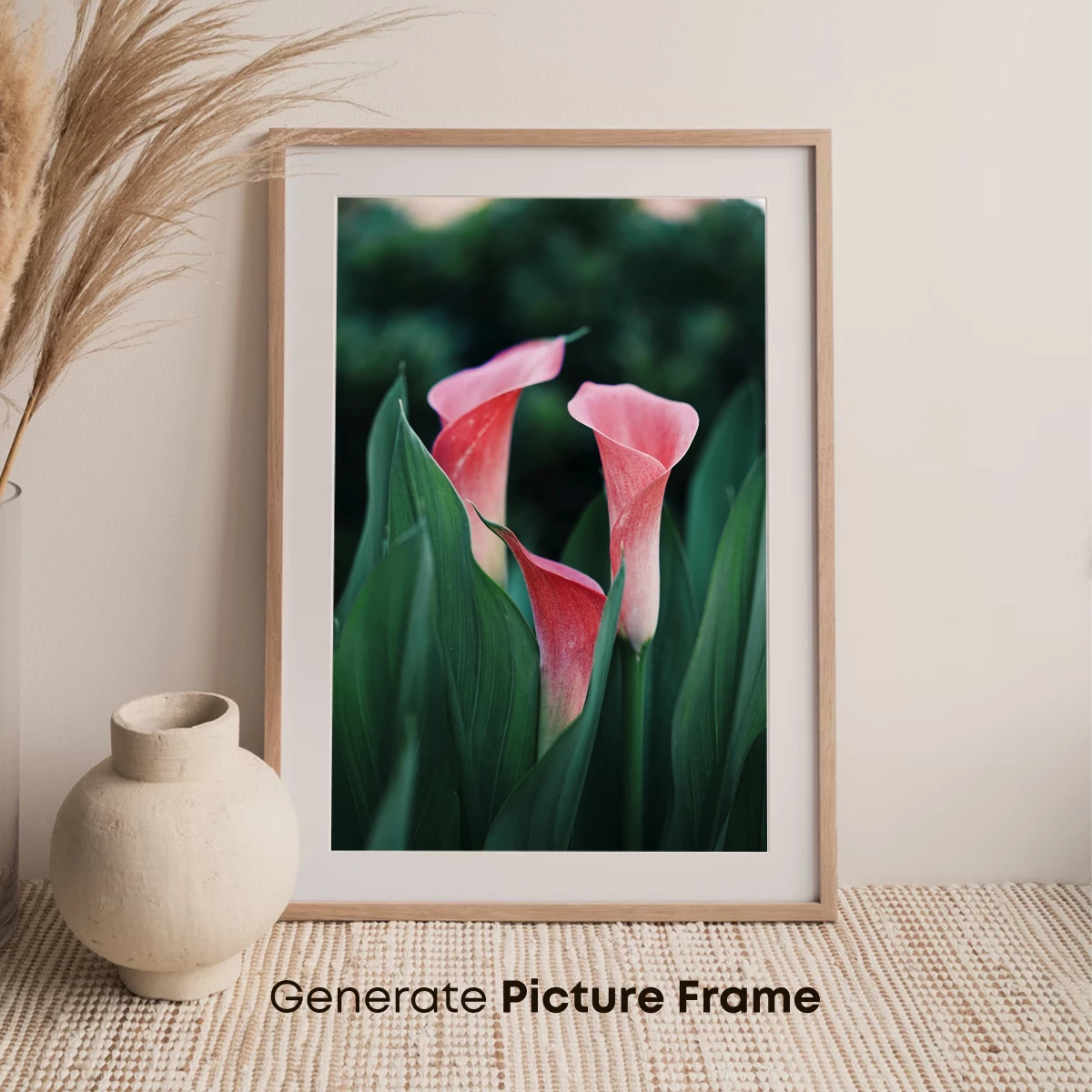 Blush Calla Lilies in Verdant Embrace - Image 7