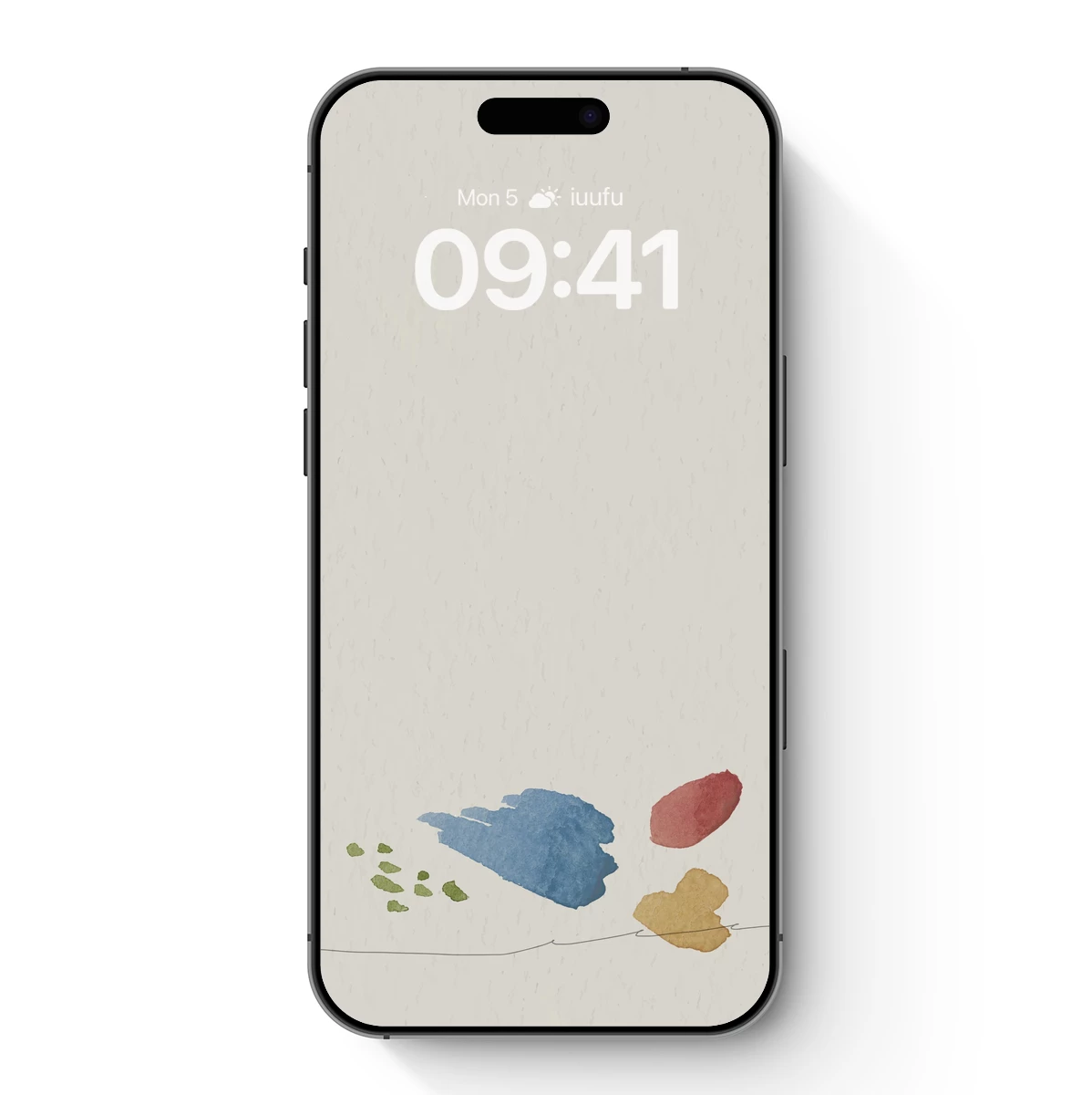 Abstract Color Dots on Minimalist Canvas