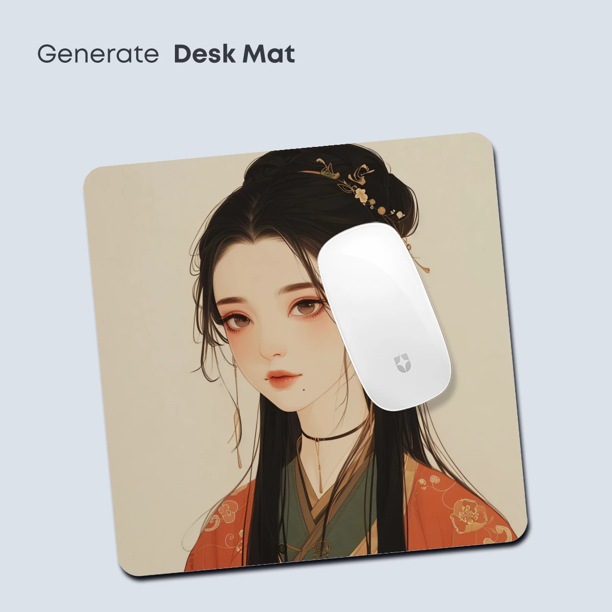 Elegant Hanfu Portrait: Timeless Beauty in Vermilion and Jade - Image 4