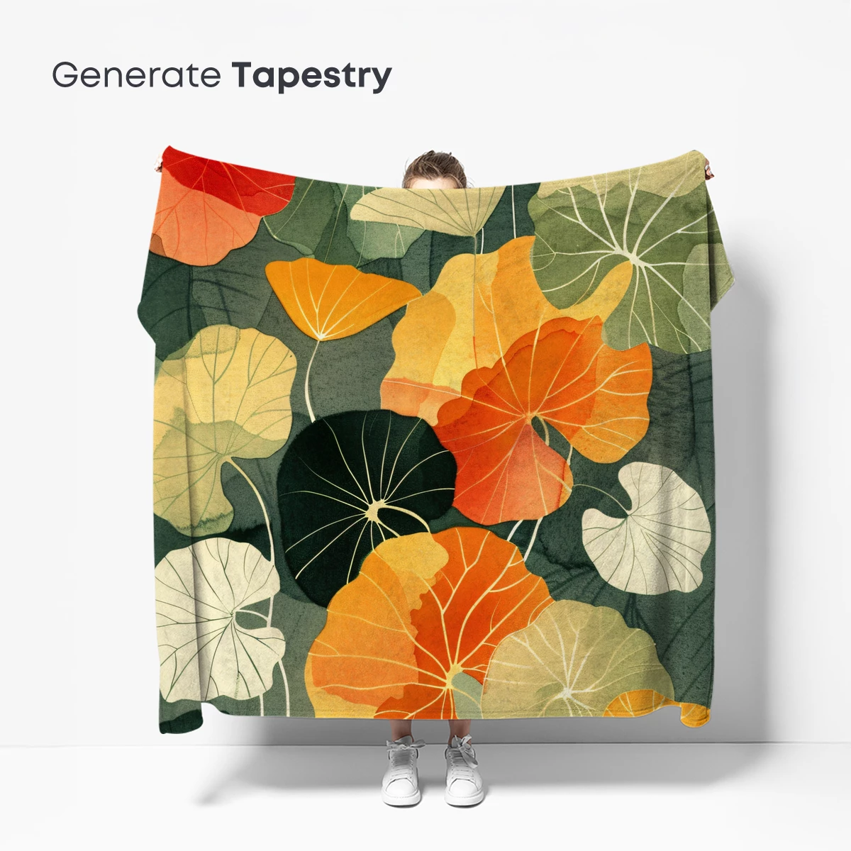 Autumnal Lotus Symphony: Vibrant Leaves in Harmony - Image 5