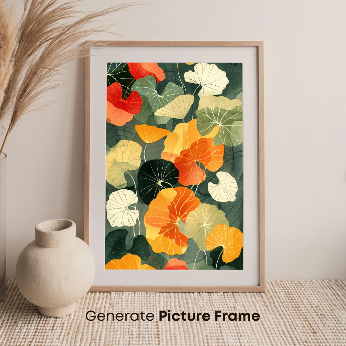 Autumnal Lotus Symphony: Vibrant Leaves in Harmony - Image 7