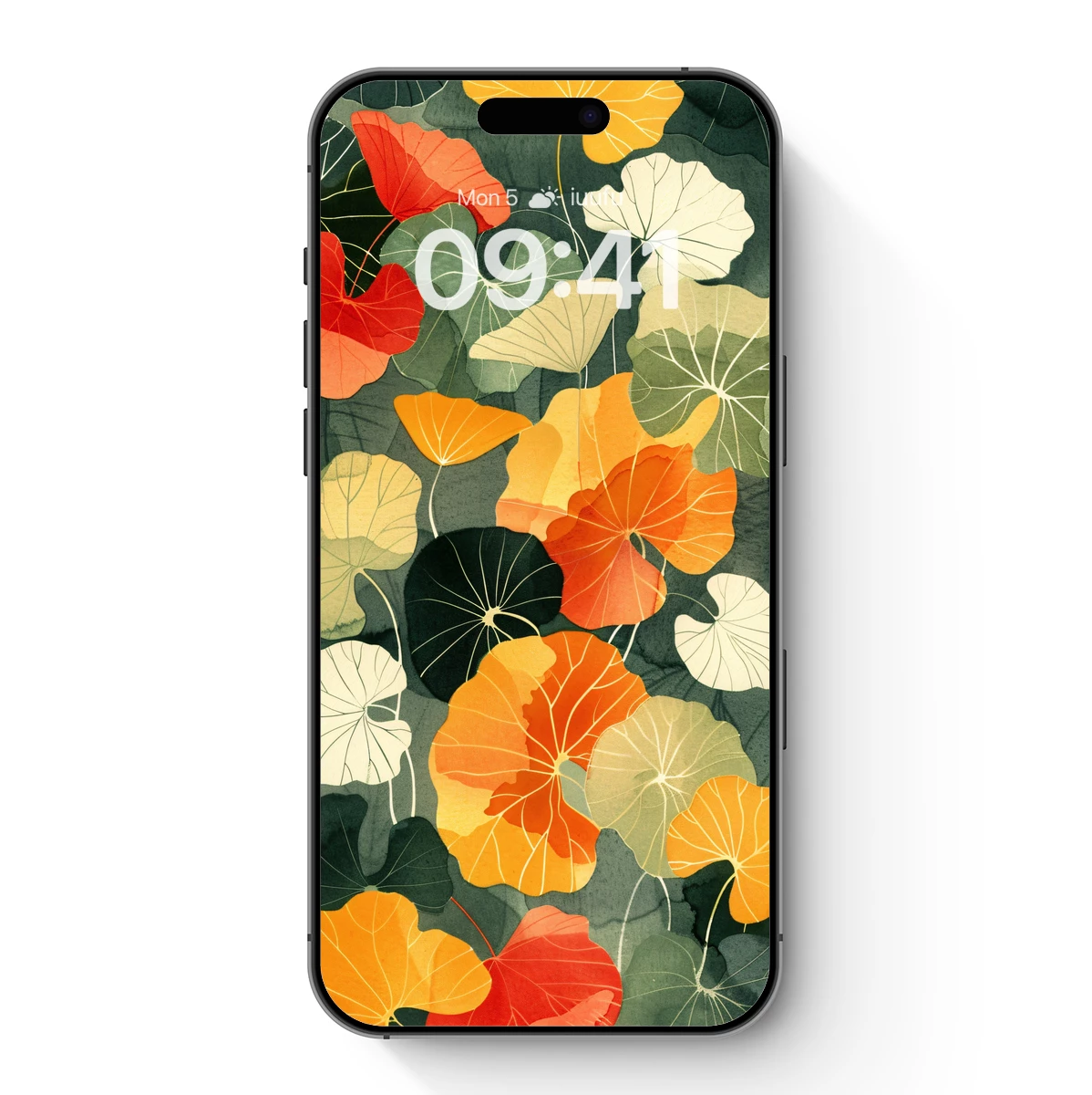 Autumnal Lotus Symphony: Vibrant Leaves in Harmony