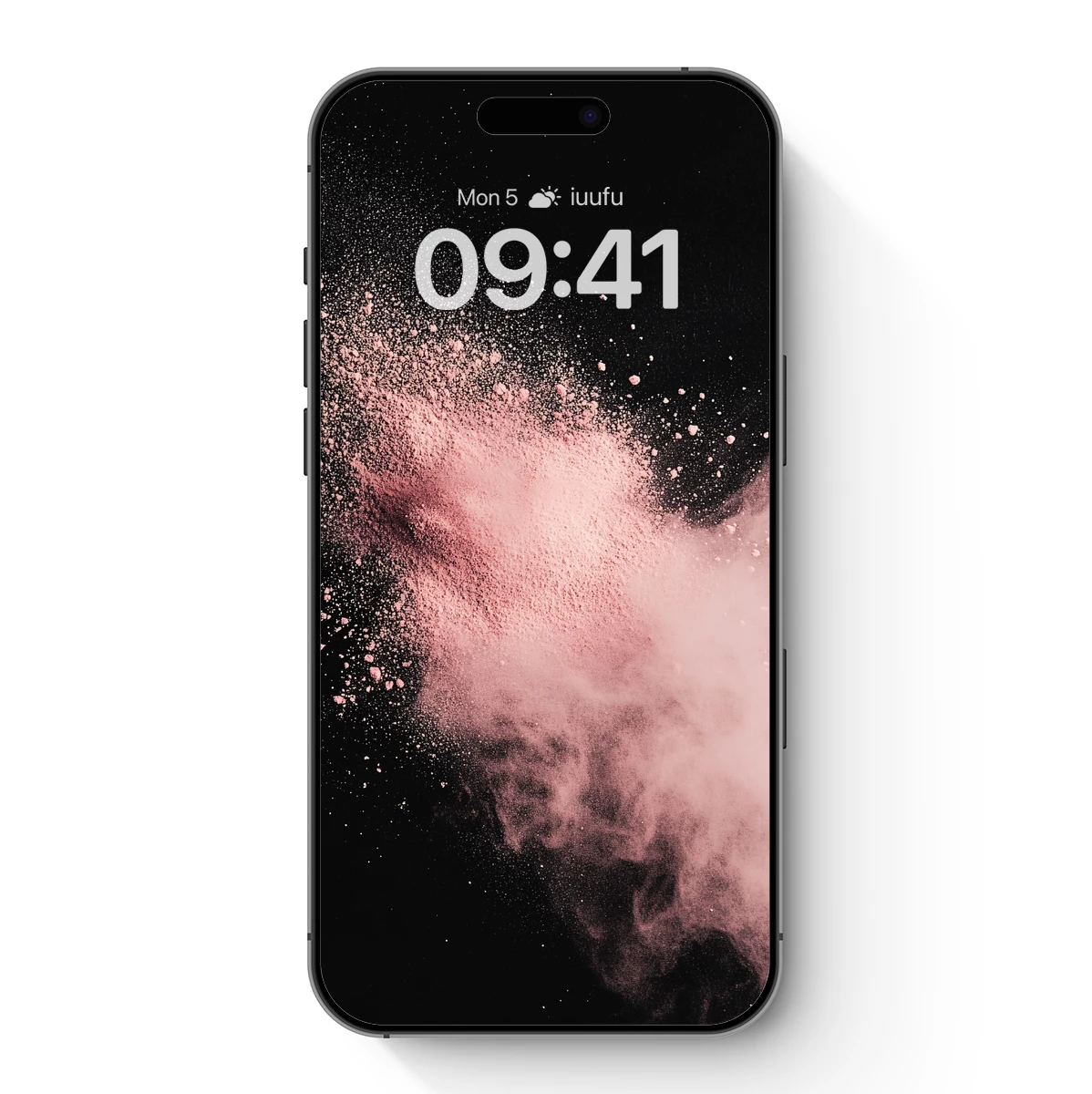 Ethereal Dust Cloud: Pink Haze in Darkness