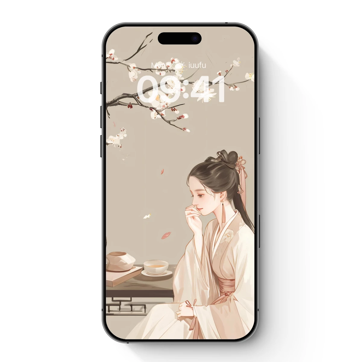 Elegant Hanfu Tea Ceremony Under Blossoms Elegant Hanfu Tea Ceremony Under Blossoms