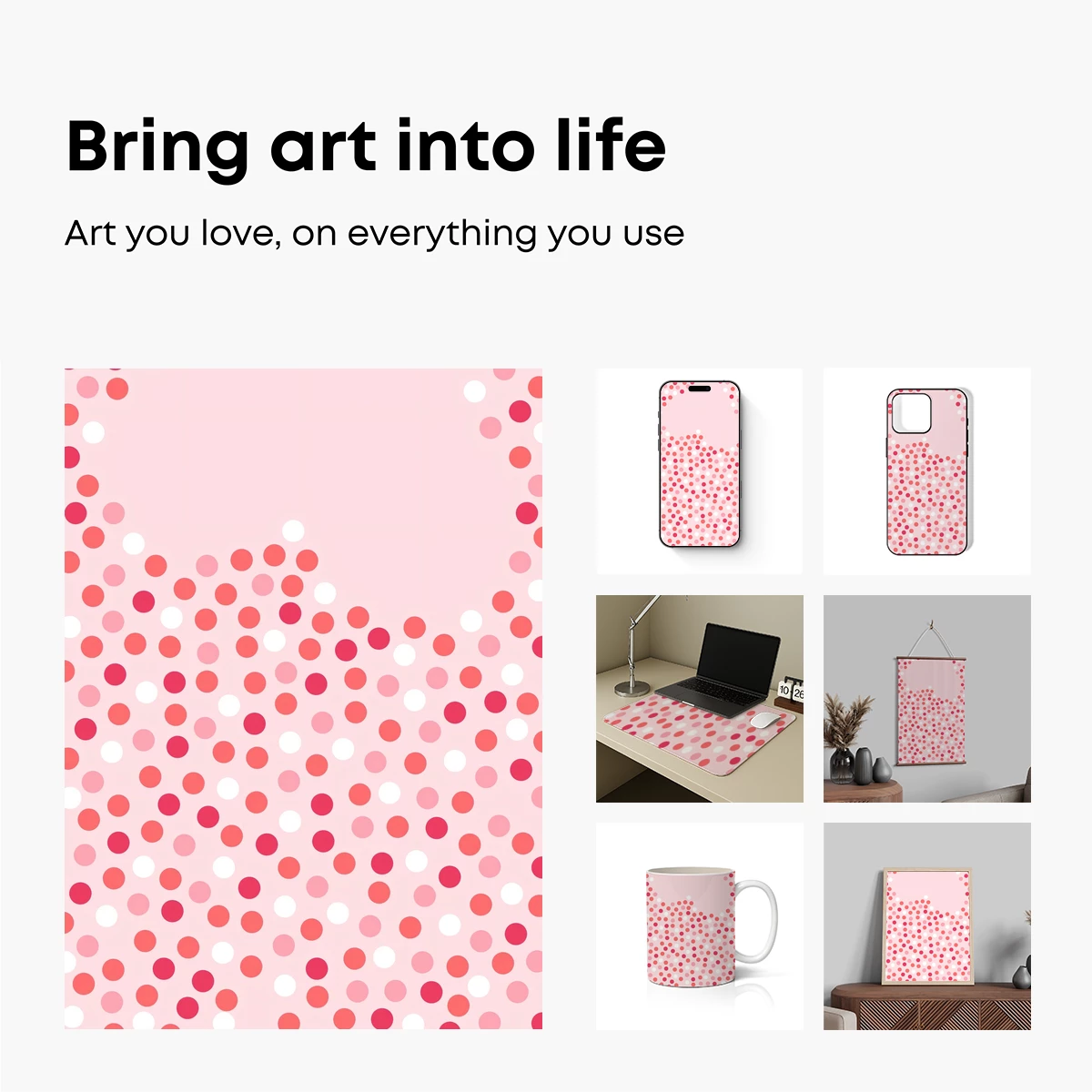 Dot Matrix Heart: Pink Polka Passion - Image 2
