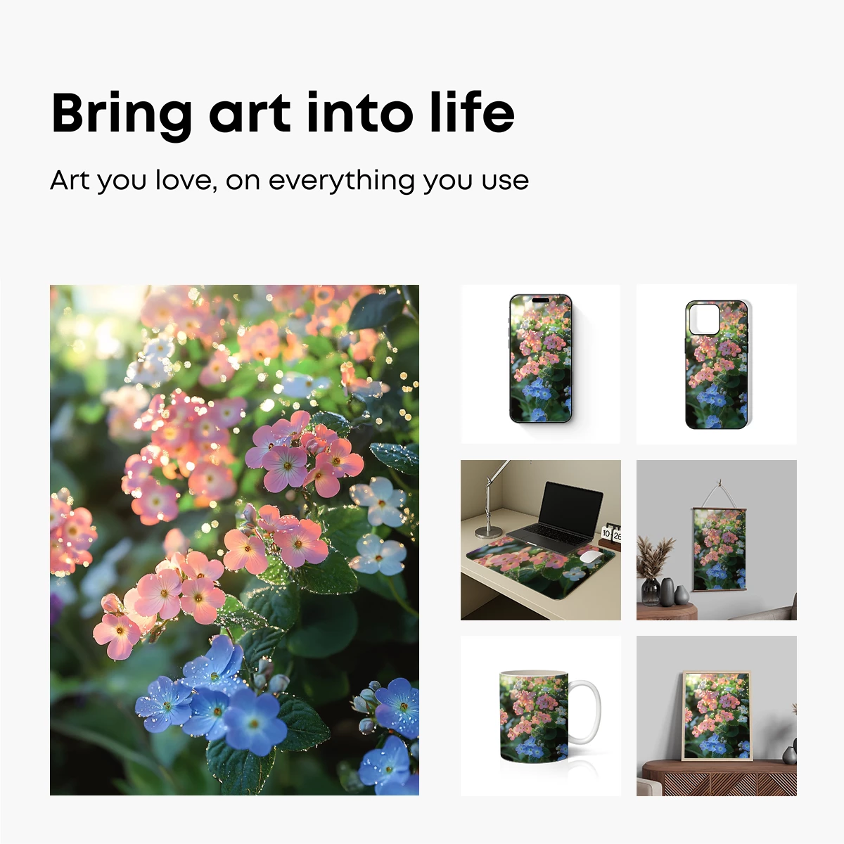 Dew-Kissed Floral Symphony - Image 2