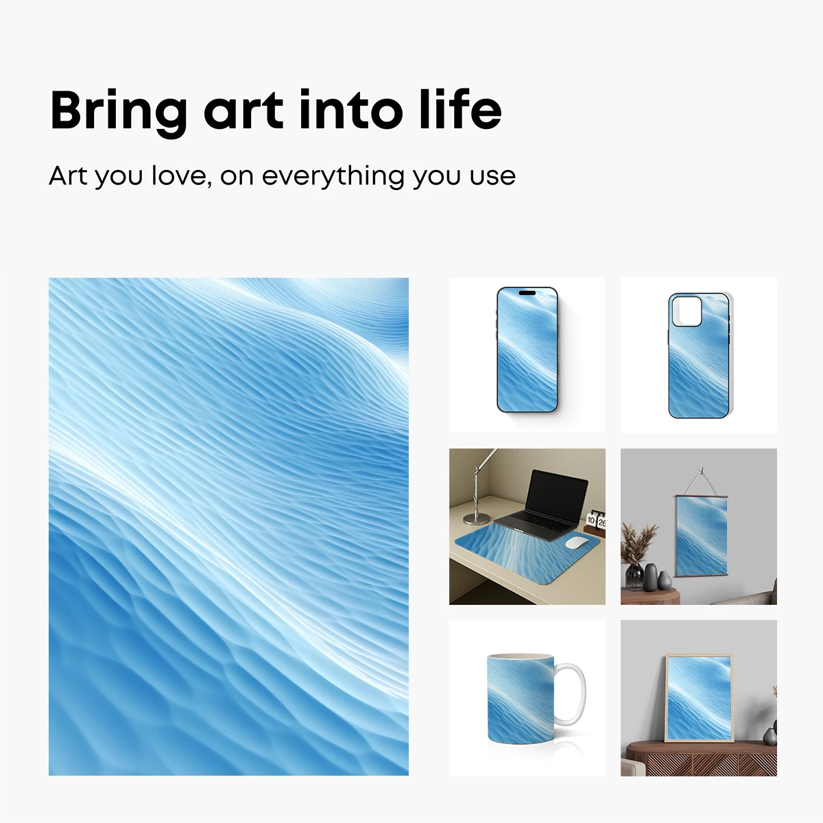 Ethereal Blue Dunes: A Symphony of Sand and Light - Image 2