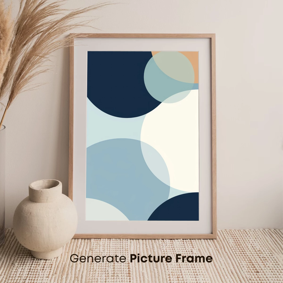 Abstract Harmony: Interlocking Circles in Soft Tones - Image 7