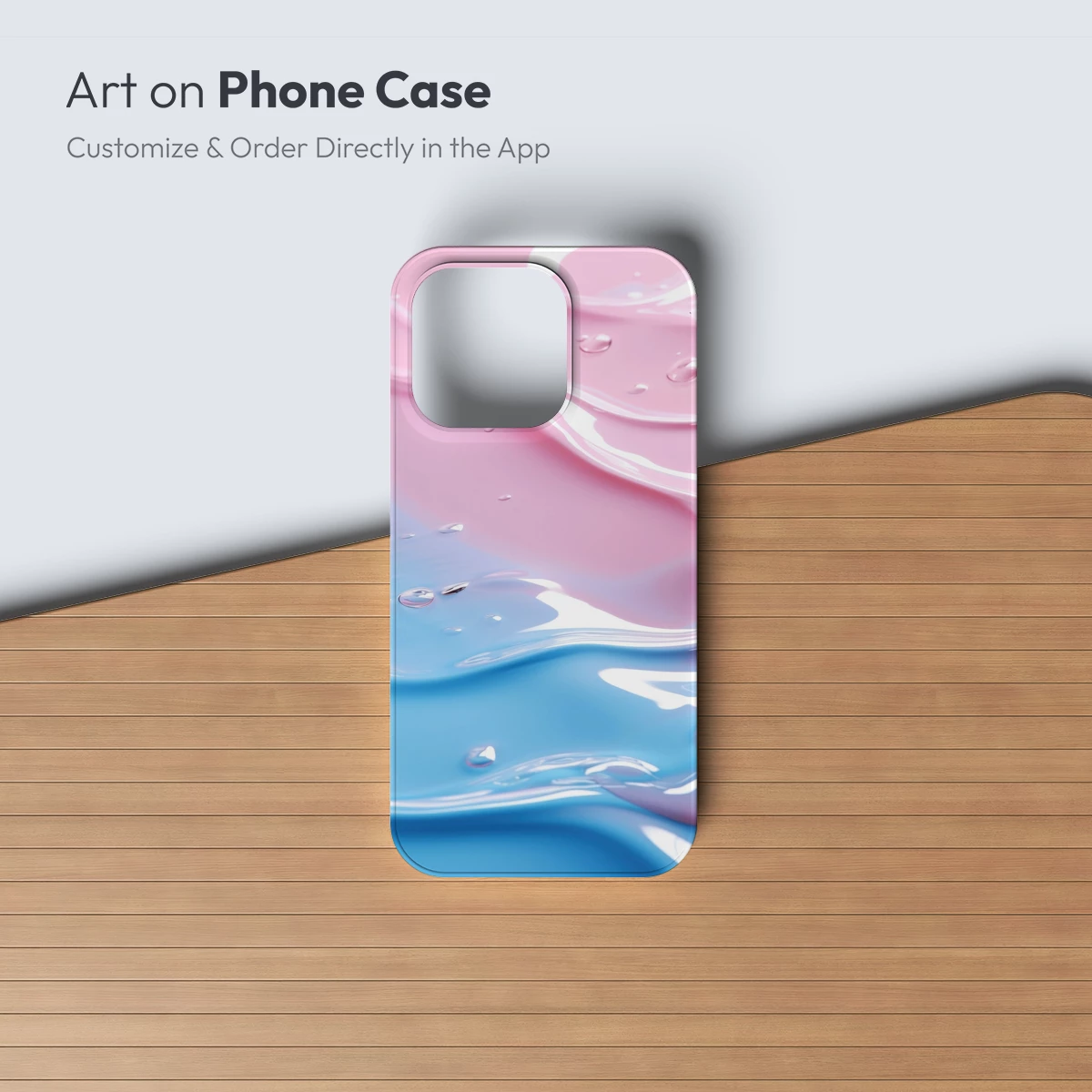 Fluid Harmony: Pink and Blue Elegance - Image 2