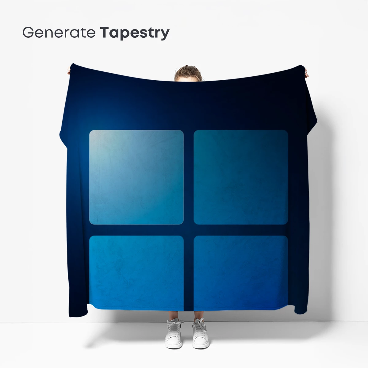 Blue Gradient Squares: Digital Minimalism - Image 5