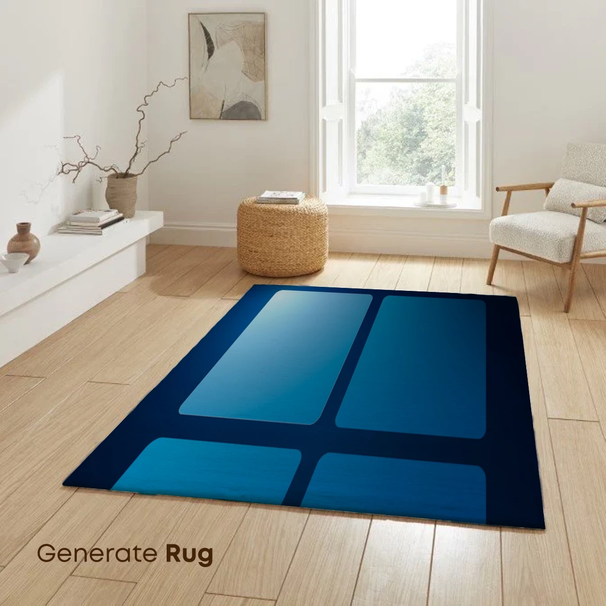 Blue Gradient Squares: Digital Minimalism - Image 6