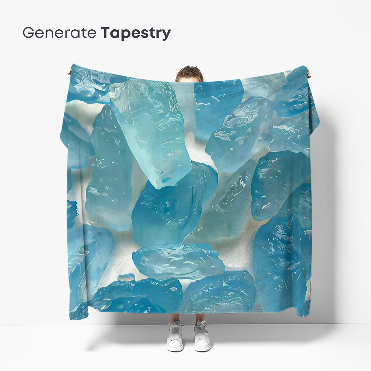 Azure Crystal Dreams: Ethereal Ice Sculptures - Image 5