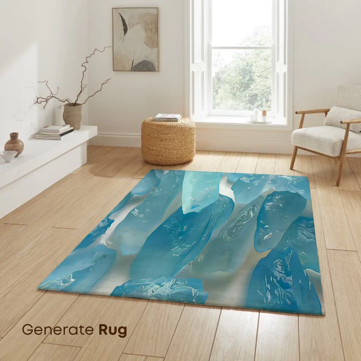 Azure Crystal Dreams: Ethereal Ice Sculptures - Image 6