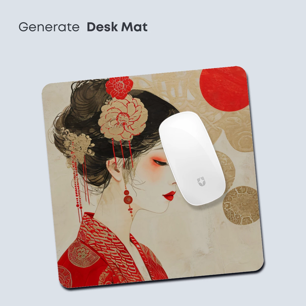 Elegant Geisha in Red: A Fusion of Tradition and Artistry - Image 4