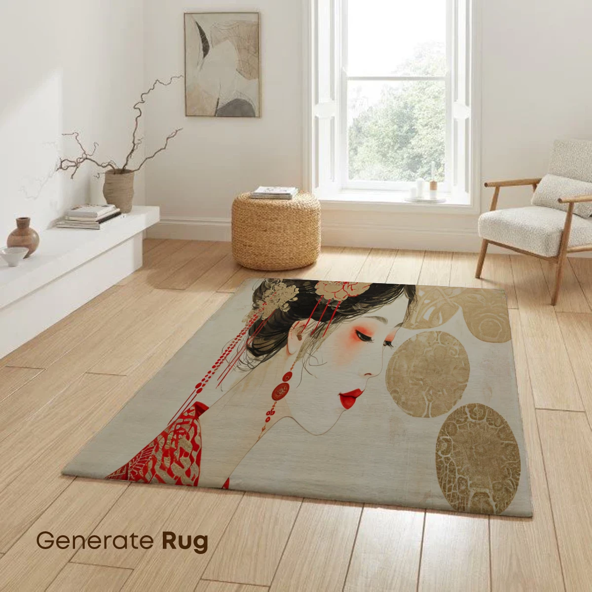 Elegant Geisha in Red: A Fusion of Tradition and Artistry - Image 6