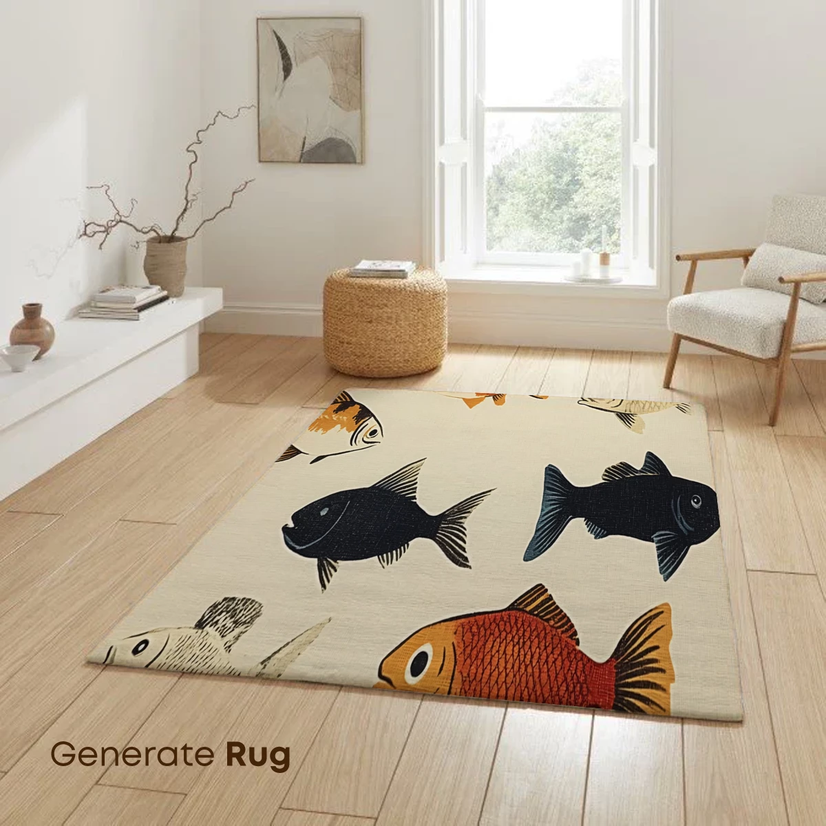 Aquatic Symphony: Colorful Fish Illustration - Image 6