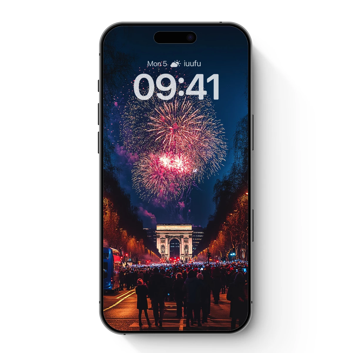 Eternal Triumph: Arc de Triomphe Under Fireworks