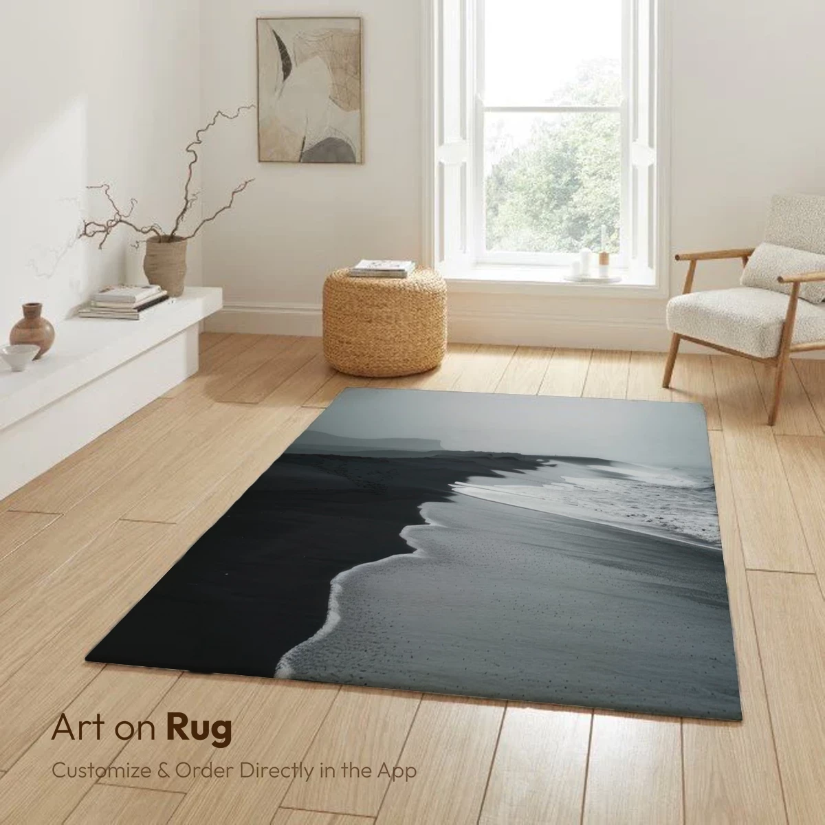 Eternal Black Sands: Misty Coastal Serenity - Image 6