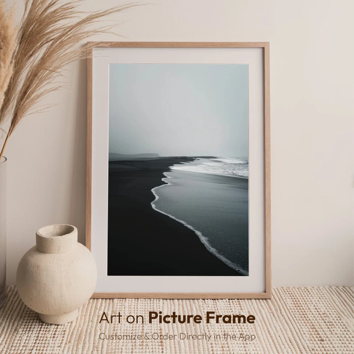 Eternal Black Sands: Misty Coastal Serenity - Image 7