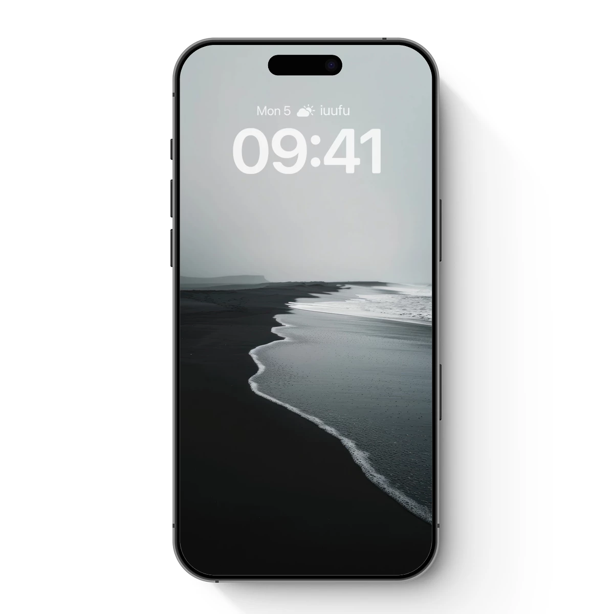 Eternal Black Sands: Misty Coastal Serenity