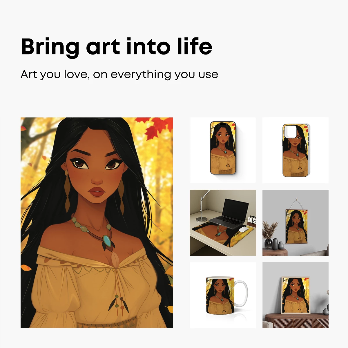 Autumnal Princess in Warm Hues - Image 2
