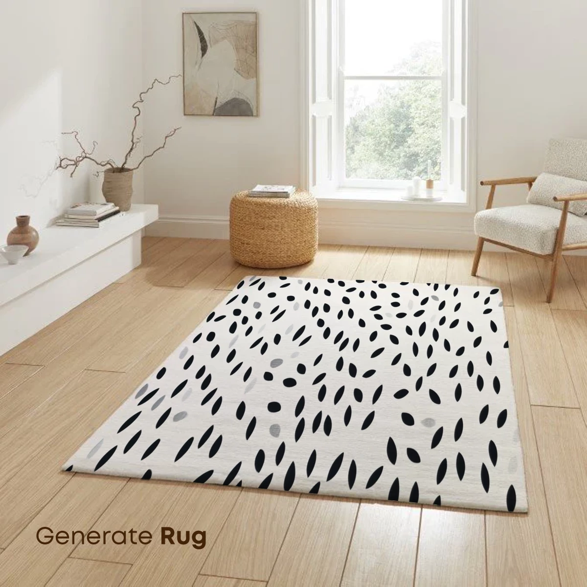 Abstract Leaf Whispers: Monochrome Elegance - Image 6