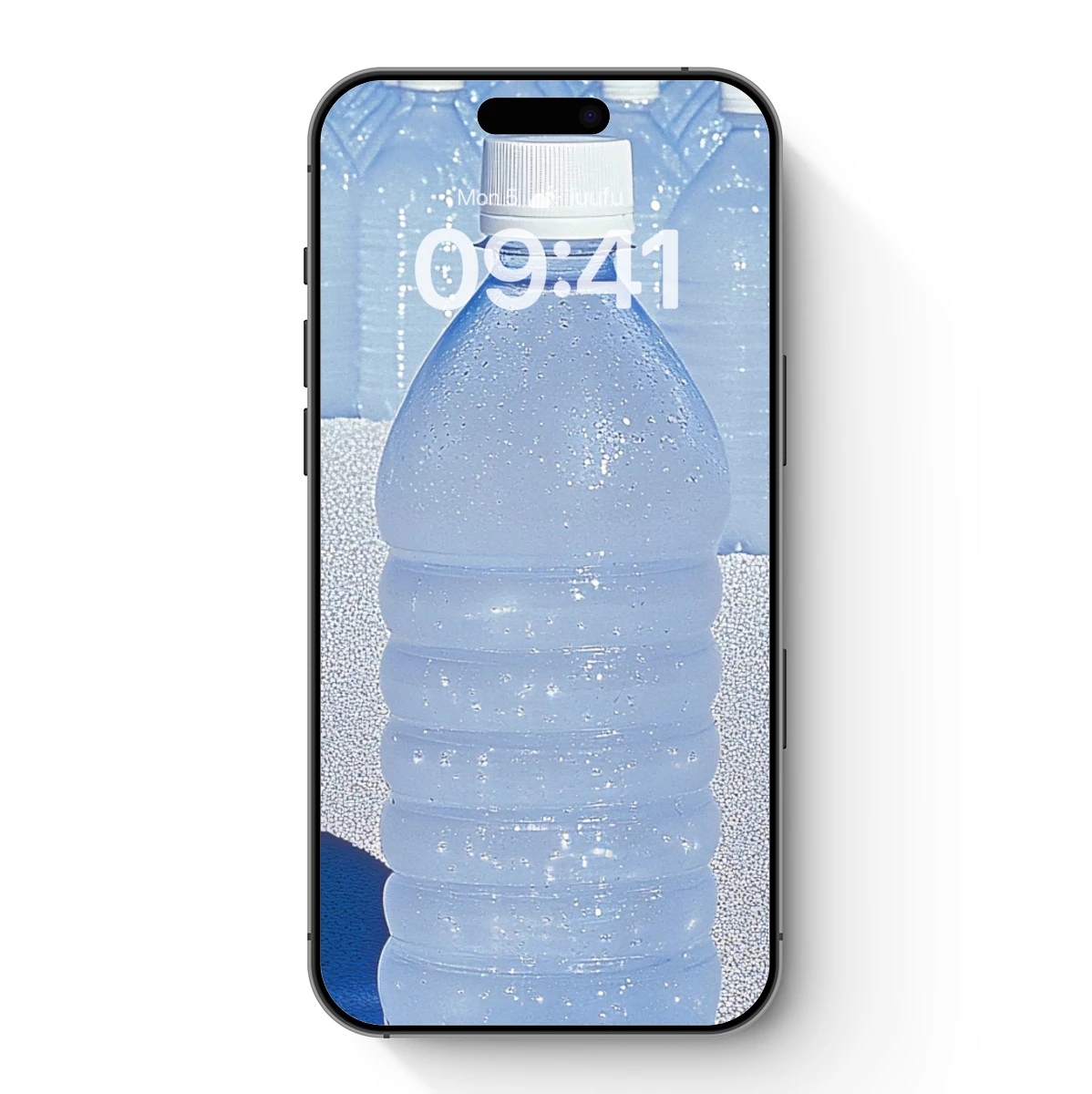 Crystal Clear Focus: Water Bottle Array