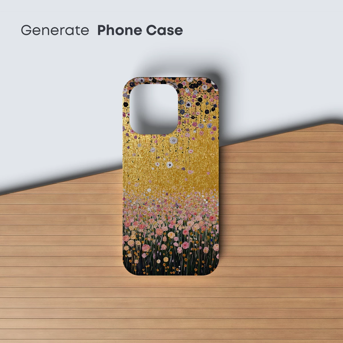 Golden Bloom Symphony: A Floral Cascade in Impressionist Style - Image 3