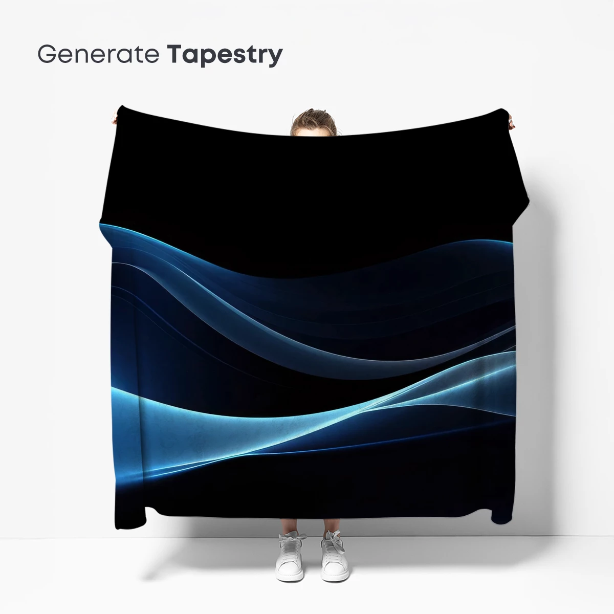 Ethereal Blue Waves: A Digital Symphony of Flow - Image 5