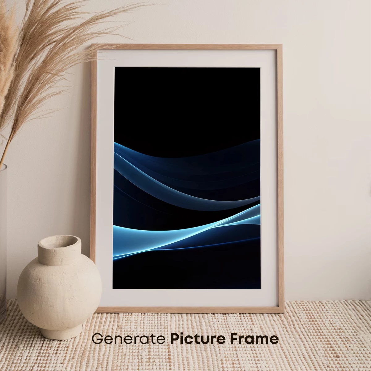 Ethereal Blue Waves: A Digital Symphony of Flow - Image 7