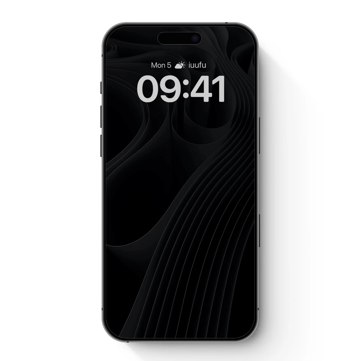 Elegant Black Waves: A Study in Shadow and Form