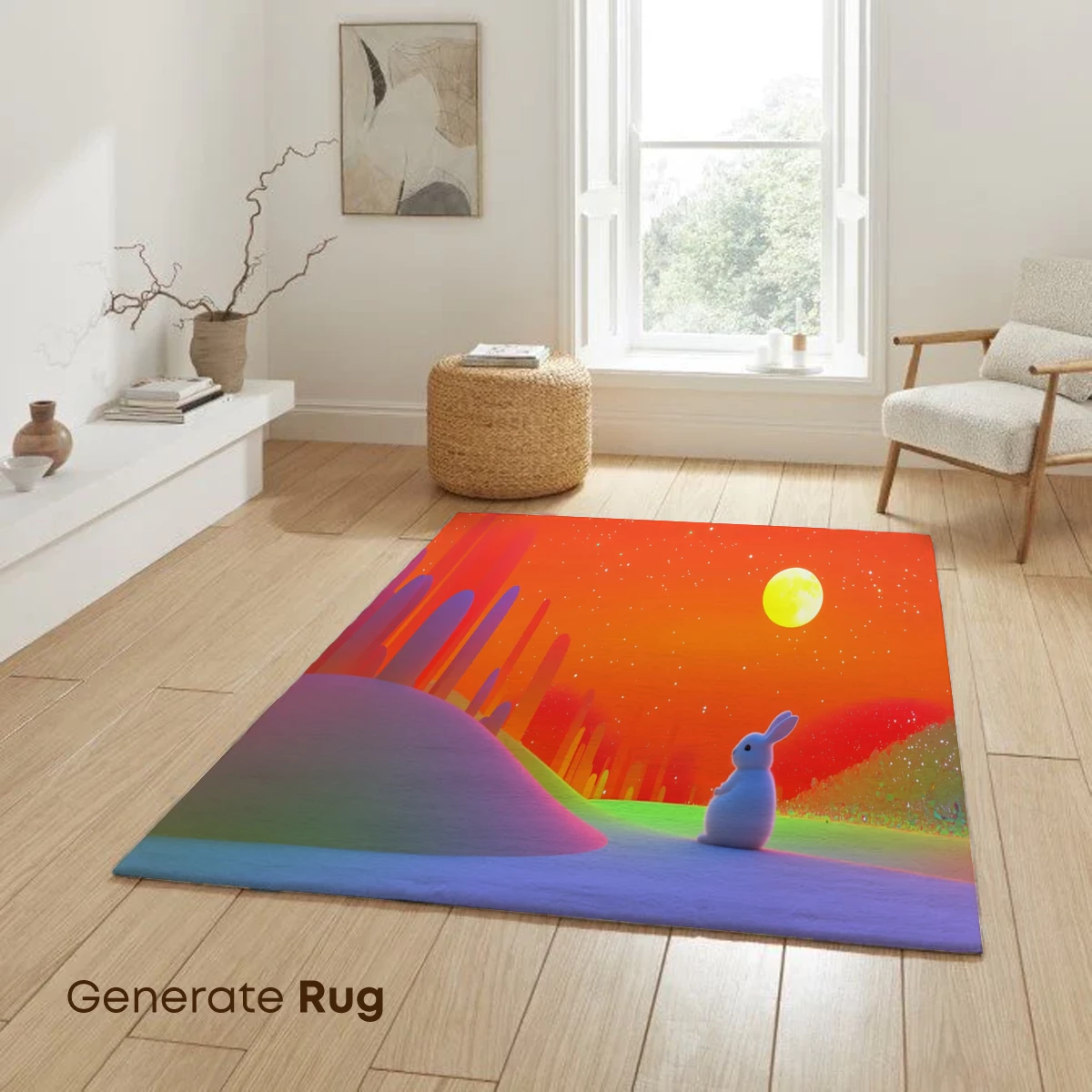 Lunar Rabbit in Neon Wonderland - Image 6