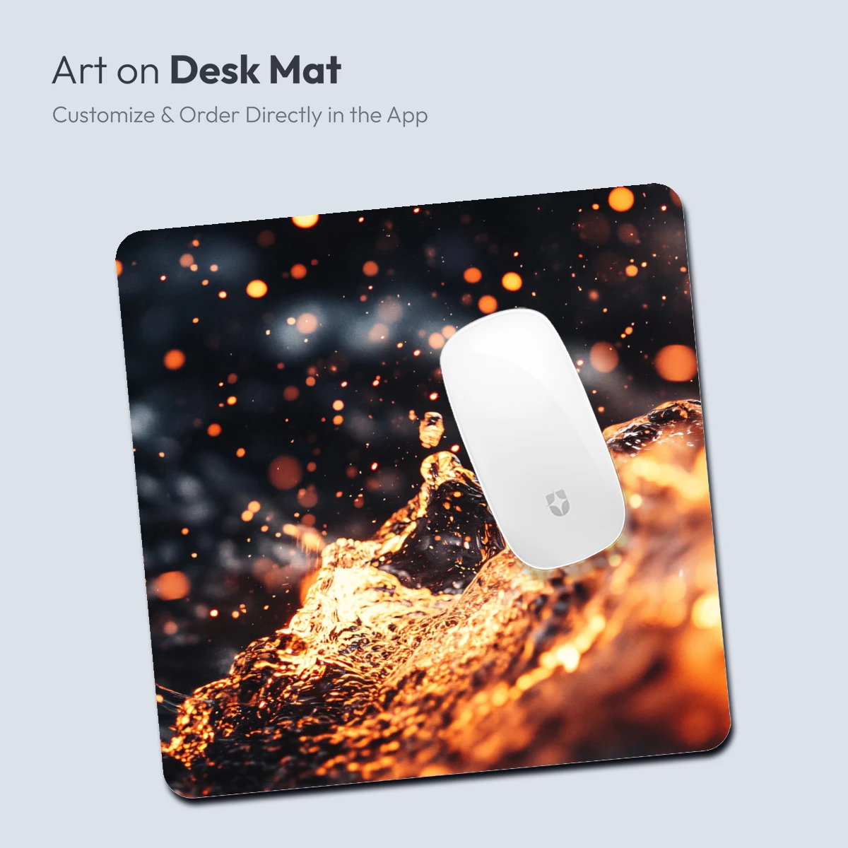 Golden Lava Eruption: Fiery Abstract Art - Image 4