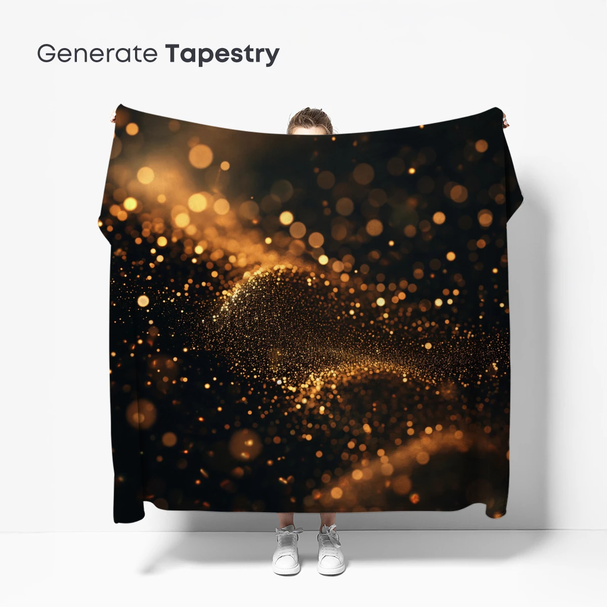 Golden Bokeh Whispers: A Symphony of Light Particles - Image 5