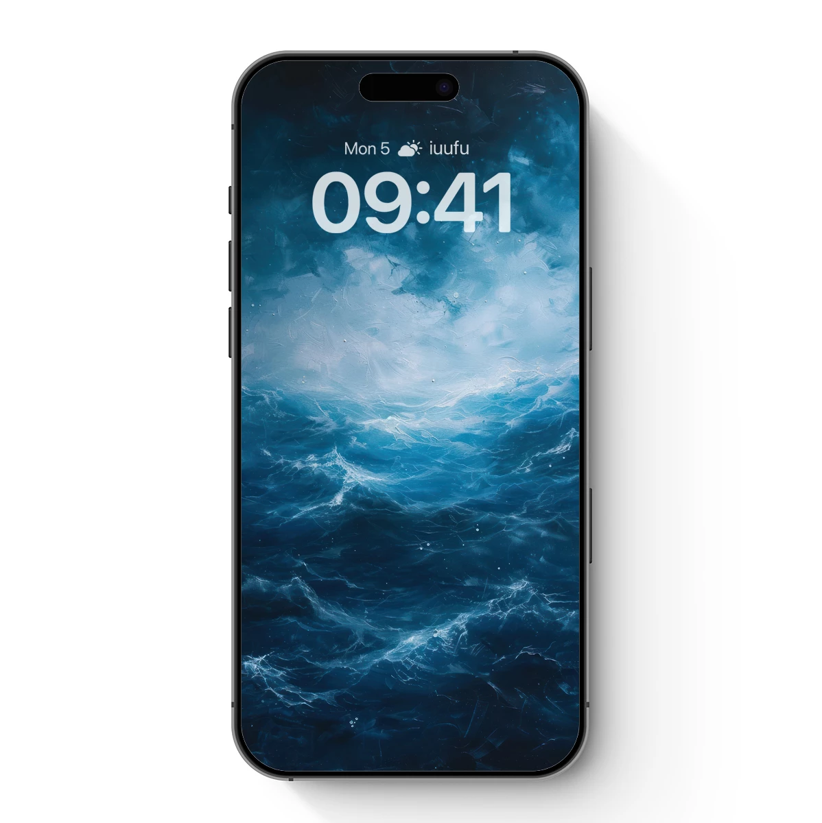 Oceanic Symphony: Abstract Waves in Blue