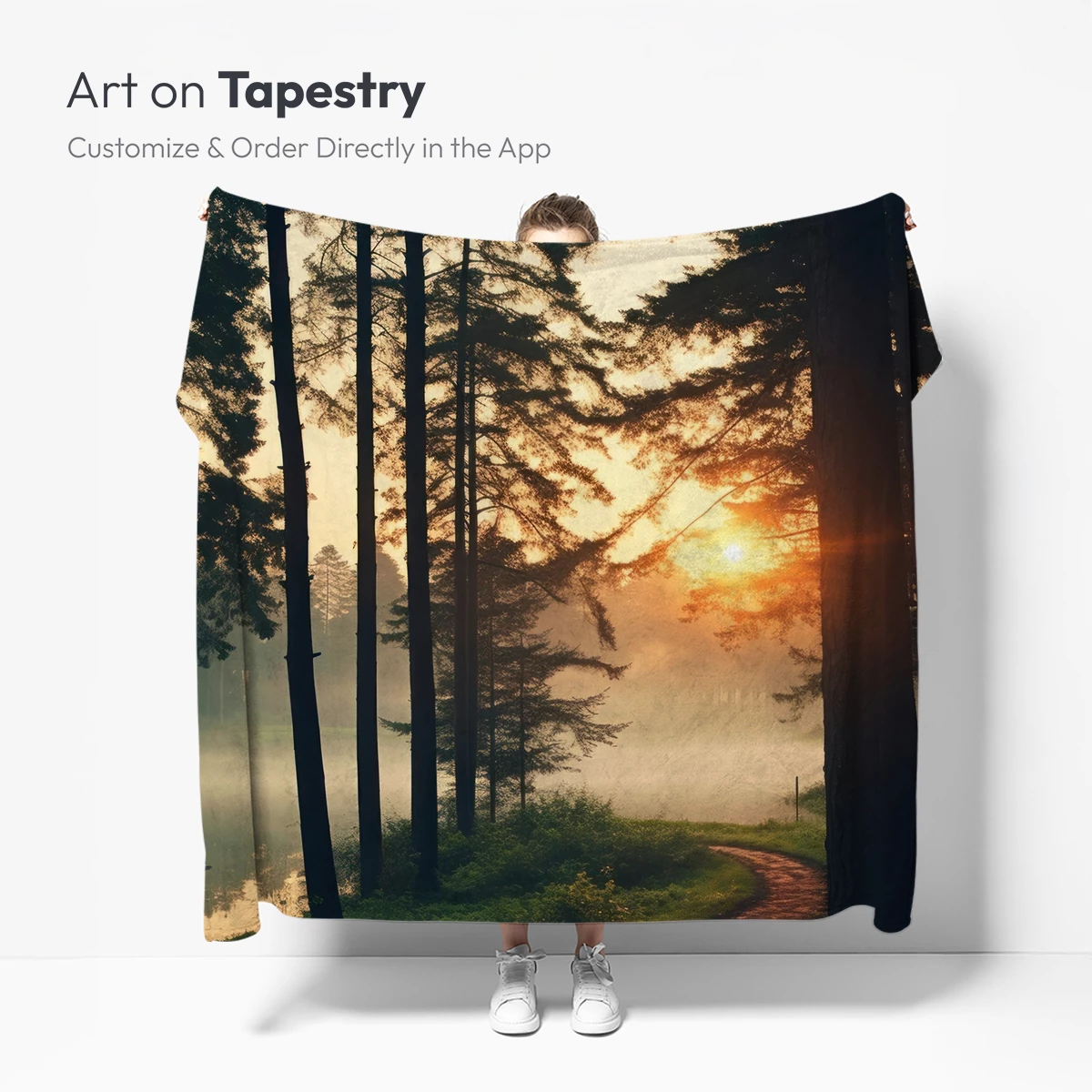 Golden Dawn in the Misty Forest - Image 5