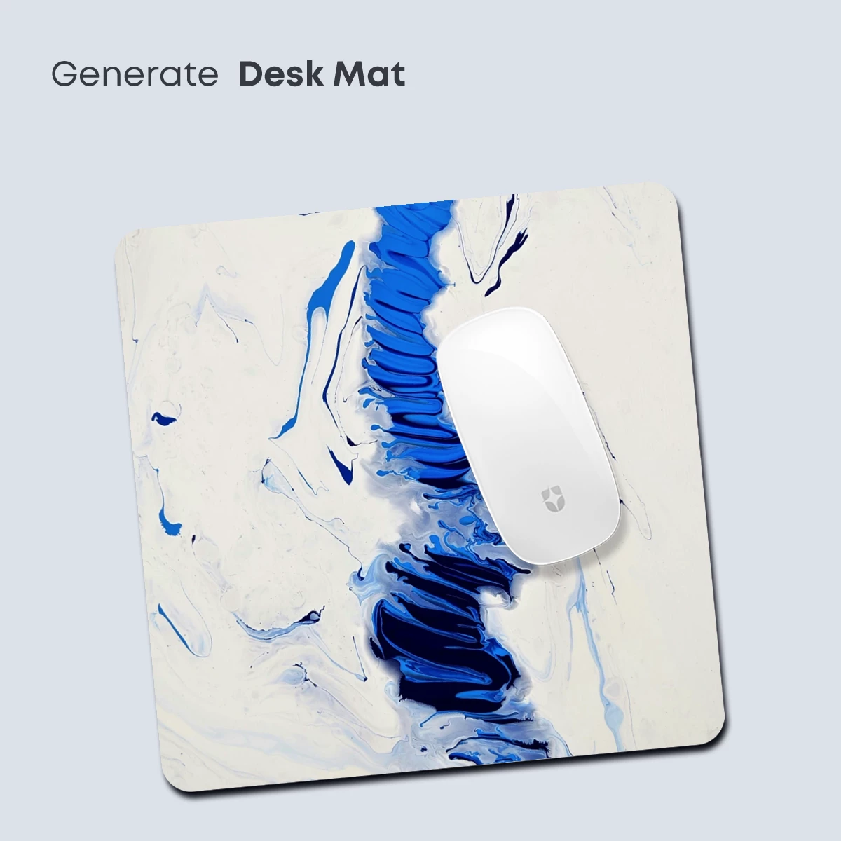 Blue Spine Symphony: Abstract Fluid Art - Image 4