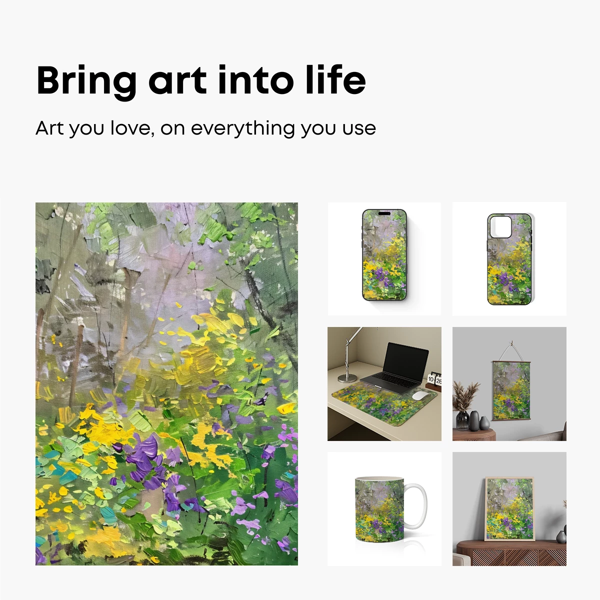 Enchanted Forest Bloom: A Symphony of Spring Colors - Image 2