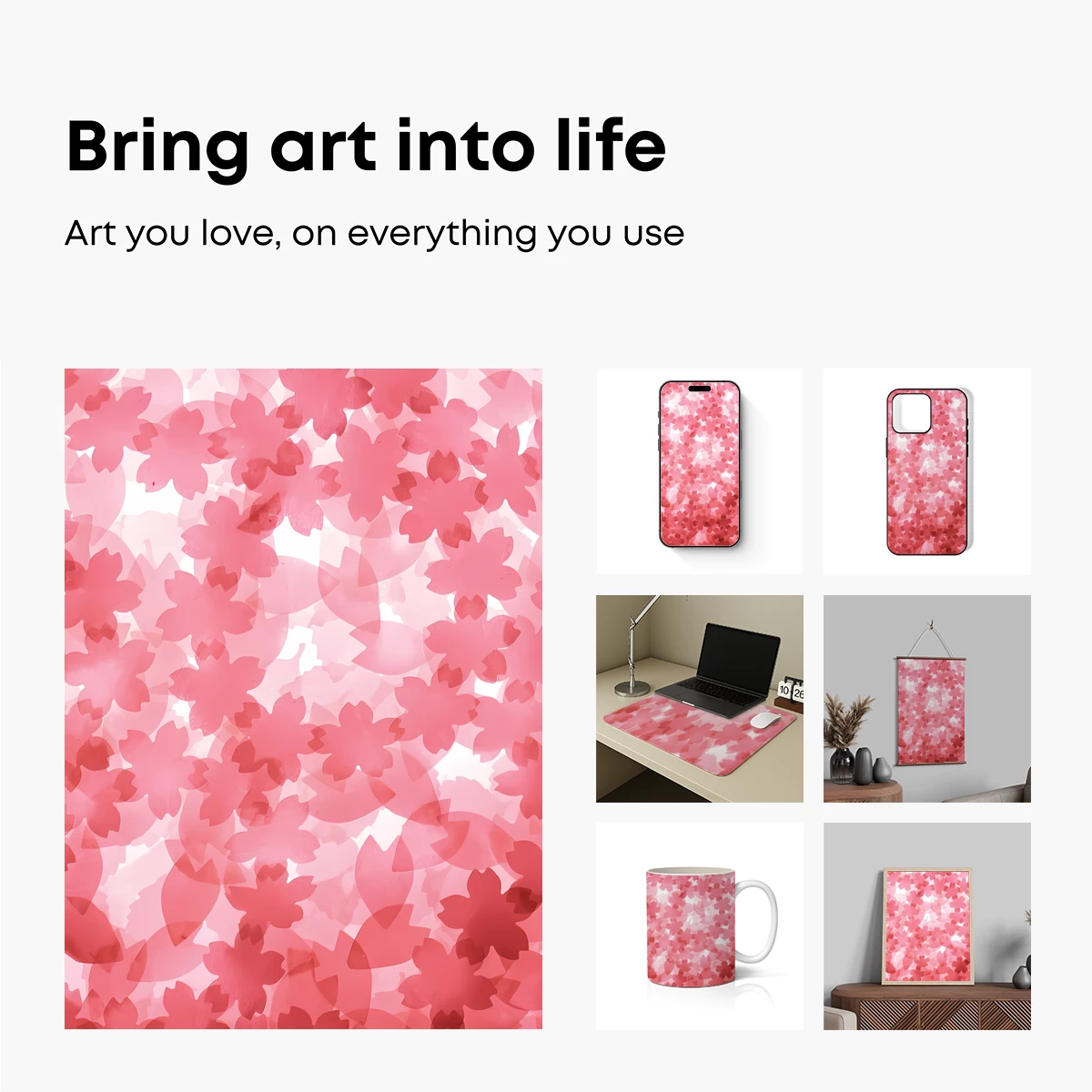 Blossom Whisper: Ethereal Pink Petals - Image 2