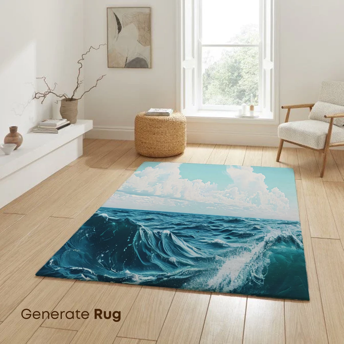 Oceanic Serenity: Waves Under a Dreamy Sky - Image 6